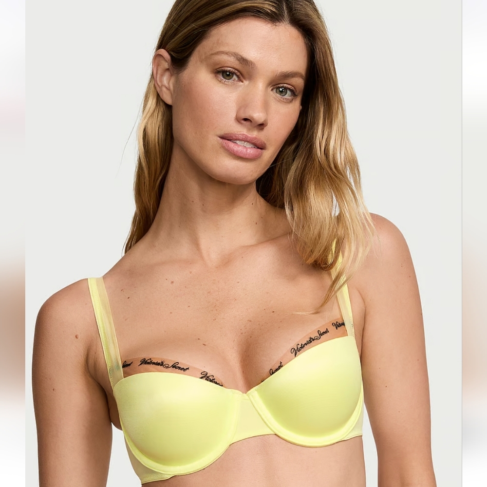 Very Sexy Smooth Logo Embroidery Bra